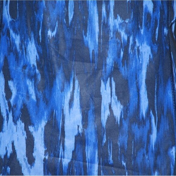 Lululemon Kanto Catch Me Tank Top Size 8 Blue Black Running Workout Cross Back - Picture 4 of 9